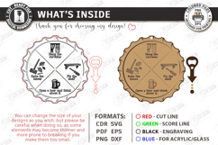 Dad Chore Wheel Laser Cut|Chore and Beer Reward| Wall Decor Product Image 3