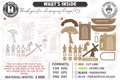 Easter Resurrection Scene Laser Cut Bundle | Holy Week SVG Product Image 6