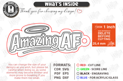 Snarky Bag Tag Laser Cut | Sassy Keychain Laser Files SVG Product Image 3