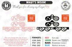 Funny Photo Magnet Laser Cut | Fridge Magnets | Glasses SVG Product Image 3