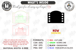 Home Cinema Signs Laser Cut Bundle |Movie Room| Movie Night Product Image 10