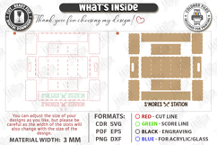 S'mores Station Tray Laser Cut | S'mores Bar Organizer SVG Product Image 2