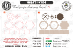 Gift Boxes Laser Cut Bundle | Floral Lid Jewelry Boxes | CNC Product Image 11