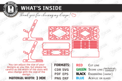 Business Card Holder Laser Cut |Office Accessory| Card Stand Product Image 3