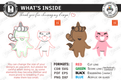 Animal Clothespin Puppets Laser Cut | Moving Mouth Toy SVG Product Image 3