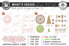 Wooden Music Box Laser Cut | Decorative 3D Carousel SVG |CNC Product Image 3