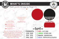 Anti Valentine Day Laser Cut | Sarcastic Round Door Sign SVG Product Image 3