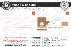 Pregnancy Countdown Frame Laser Cut |Baby Milestone Calendar Product Image 3