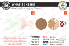 Valentine's Day Round Door Sign Laser Cut | Romantic Design Product Image 3