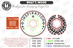 RPG Bardic Inspiration Token Laser Cut | Tabletop Gaming SVG Product Image 3
