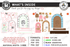 Tooth Fairy Doors Laser Cut Bundle | Kids Bedroom Decor SVG Product Image 16