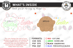 Easter Round Signs Laser Cut Bundle | Wall Spring Signs SVG Product Image 16