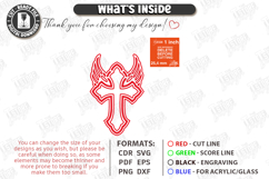 Christian Easter Bookmark Laser Cut | Religious Cross | CNC Product Image 3