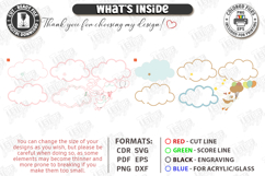 Personalized LED Cloud Night Light - Layered Baby Name SVG Product Image 2