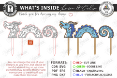 Decorative Plant Stake Laser Cut | Garden Marker | Dragon Product Image 3