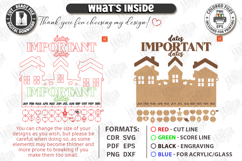 Family Birthdays Calendar Laser Cut Bundle|Family Events SVG Product Image 16