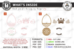 3D Easter Egg Ornament Laser Cut | Layered Easter Decor SVG Product Image 3