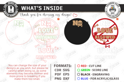 Anti Valentine Day Laser Cut | Sarcastic Round Door Sign SVG Product Image 3