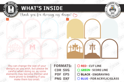 Easter Night Light Laser Cut | Religious LED Light SVG | CNC Product Image 3