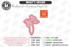 Christian Easter Bookmark Laser Cut | Religious Cross | CNC Product Image 3