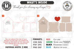 Valentine's Day Planter Holder Laser Cut | Flower Box SVG Product Image 3