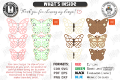Layered Hanging Ornament Laser Cut | Wall Decor | Nature SVG Product Image 3