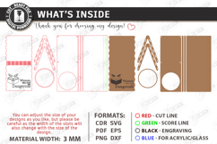 Book Display Stand with Coaster Laser Cut | Tablet Stand SVG Product Image 2