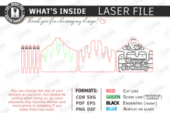 Birthday Money Holder Laser Cut|Cake Shape SVG|Greeting Card Product Image 3