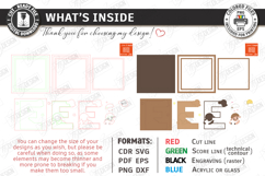 Nursery Name Signs Alphabet Laser Cut Bundle | Monogram SVG Product Image 7