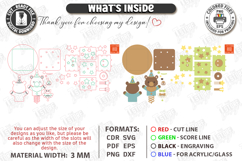 3D Music Boxes Laser Cut Bundle | Nursery Decor | Kids Laser Product Image 7