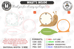 Kids Table Clock Laser Cut Bundle | Animal Shaped Clock SVG Product Image 12