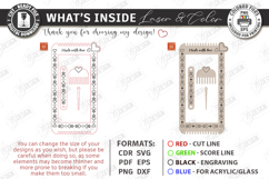 Bracelet and Bookmark Weaving Loom Laser Cut | Crafting SVG Product Image 2