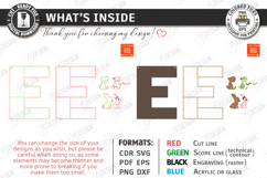 Wooden Letter Bookshelf Laser Cut Bundle | Wall Shelves SVG Product Image 7