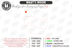 Puzzle Charcuterie Board Laser Cut Bundle | Serving Tray SVG Product Image 7