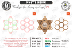 Family Name Keychains Laser Cut Kit | Puzzle Keychain SVG Product Image 2