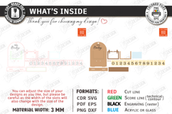 Pregnancy Countdown Frame Laser Cut |Baby Milestone Calendar Product Image 3