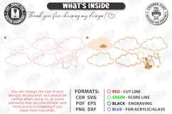 Cloud Night Light Laser Bundle | Nursery Decor | Kids Laser Product Image 7