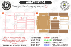 Miniature Bookshelves Laser Cut Bundle | Mini Bookcase | CNC Product Image 17