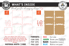 Valentine&#039;s Day Gift Box Laser Cut|Valentine&#039;s Candy Box SVG Product Image 2