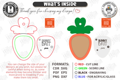 Easter Bunny Bait Tag Laser Cut | 3D Easter Basket Tags SVG Product Image 2