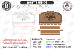 Fishing Rod Rack Design Laser Cut Bundle | Father's Day Gift Product Image 12