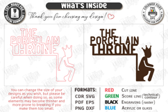 Bathroom Door Corner Laser Cut |Funny SVG| Wall Decor Laser Product Image 3