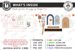 Tooth Fairy Doors Laser Cut Bundle | Kids Bedroom Decor SVG Product Image 2