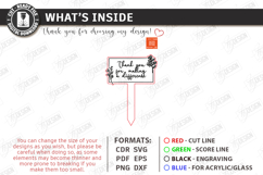 Teacher Appreciation Plant Stake Laser Cut | Flower Pot Sign Product Image 2