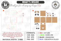 Tissue Box Laser Cut | Funny Panda SVG | Tissue Box Covers Product Image 2