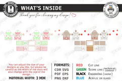 3D Christmas Gingerbread House Laser Cut | Christmas House Product Image 4