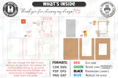 Mother's Day Personalized Photo Frames Laser Cut Bundle SVG Product Image 7