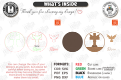 Christian Wall Sign Laser Cut | Door Hanger | He Is Risen Product Image 3