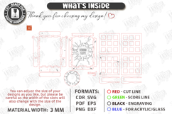 Whiskey Stones Storage Box Laser Cut | Whiskey Accessories Product Image 3