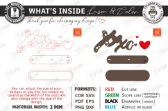 Minimalist Love Stand Laser Cut | Romantic Desktop Sign SVG Product Image 3